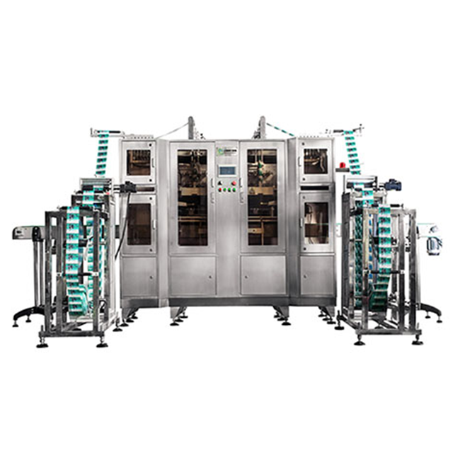 双头全自动收缩膜套标机